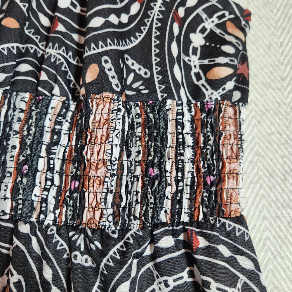 Elegant Spaghetti Strap Maxi Dress Plus Size 4X Rushed Waist And Back Stretchy - Picture 10 of 13